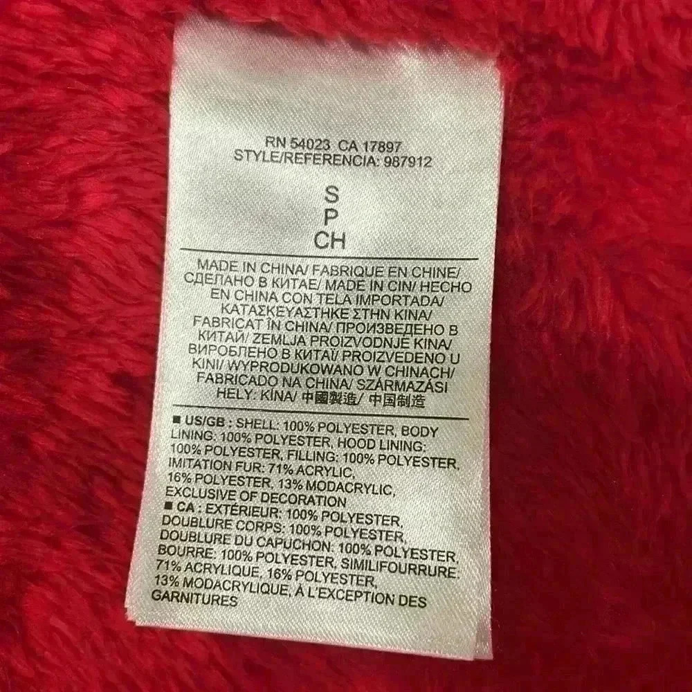 Banana Republic puffer vest with removable hood womens size S red - Picture 12 of 14